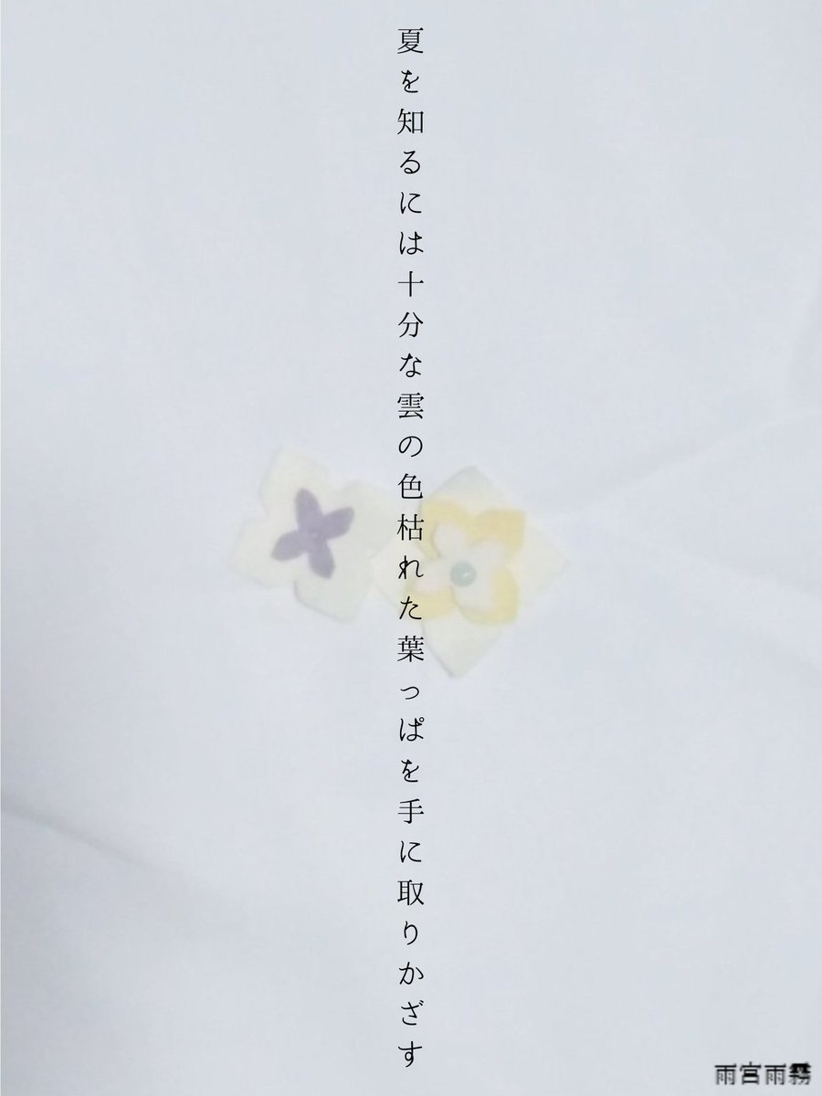 Amamiyaamaki's tweet photo. 夏を知るには十分な雲の色枯れた葉っぱを手に取りかざす
#8月5日の創作 #短歌 #今日の創作 #tanka https://t.co/32V9m8Uymi