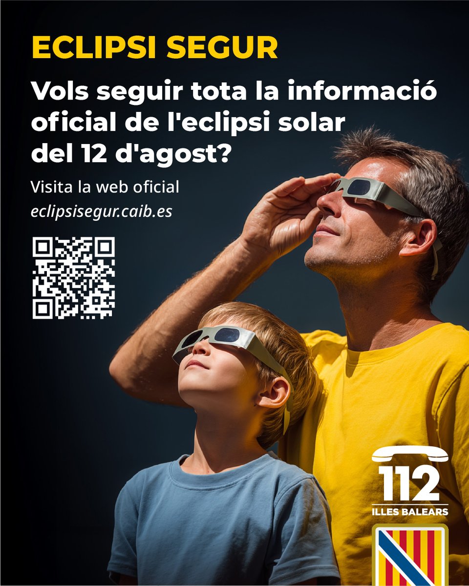 goib's tweet photo. 🌒Queda només una setmana per a l’eclipsi. 

Aquest 12 d’agost és important informar-se només a través de fonts oficials i evitar rumors o consells sense base científica. Un moment únic mereix informació fiable. 

La web oficial👉https://t.co/uwus1Q1wAK

#EclipsiSegur https://t.co/YiblgxCBZC