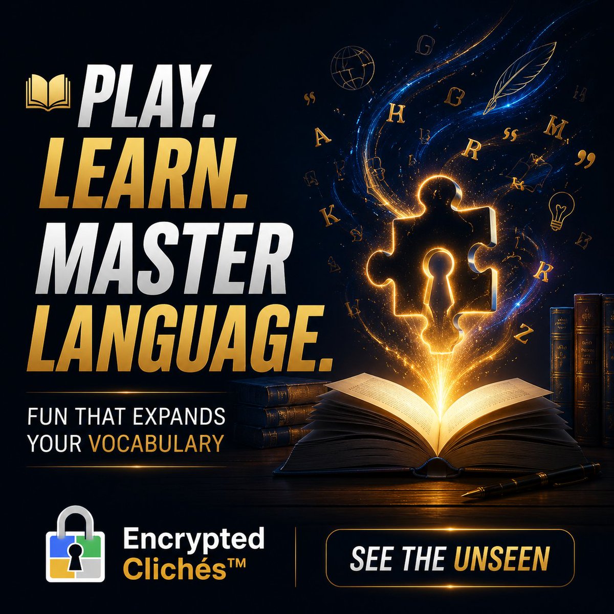 EncryptedCliche's tweet photo. Turn your love for puzzles into a daily learning experience. Explore connections between words, meanings, and expressions while having fun
Expose Findings: https://t.co/8QT0pAFmur
#EncryptedCliches #MysteryGame #WordPuzzle #PuzzleGame #BrainChallenge #LogicGame #GuessingGame #WordPlay #PuzzleLovers #DailyPuzzle #ThinkDifferent #MobileGaming