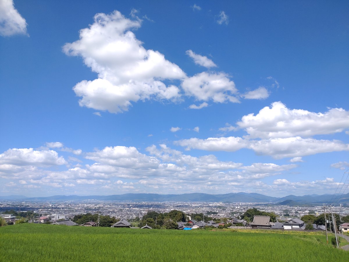 elevensword1963's tweet photo. 奈良盆地

#イマソラ https://t.co/IPeEq6M6S8
