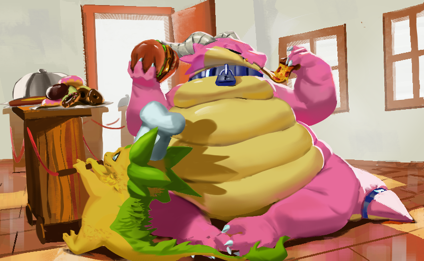 Citrus_slugcat's tweet photo. Dragons treating dragons. :> 
A little gift drawing for @duseopO416 ! https://t.co/hJfE2637wh