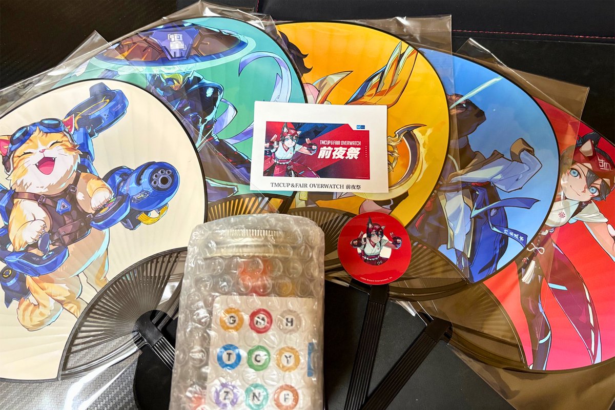 kuronyan_ow's tweet photo. TMCUP前夜祭で、抽選の特別賞をいただきました！
可愛いデザインの様々なグッズをいただけて本当に嬉しい☺️
フィーカの笑顔が特にお気に入り🐈
#オーバーウォッチ
#TMCUP https://t.co/lQTA4ZP7XQ