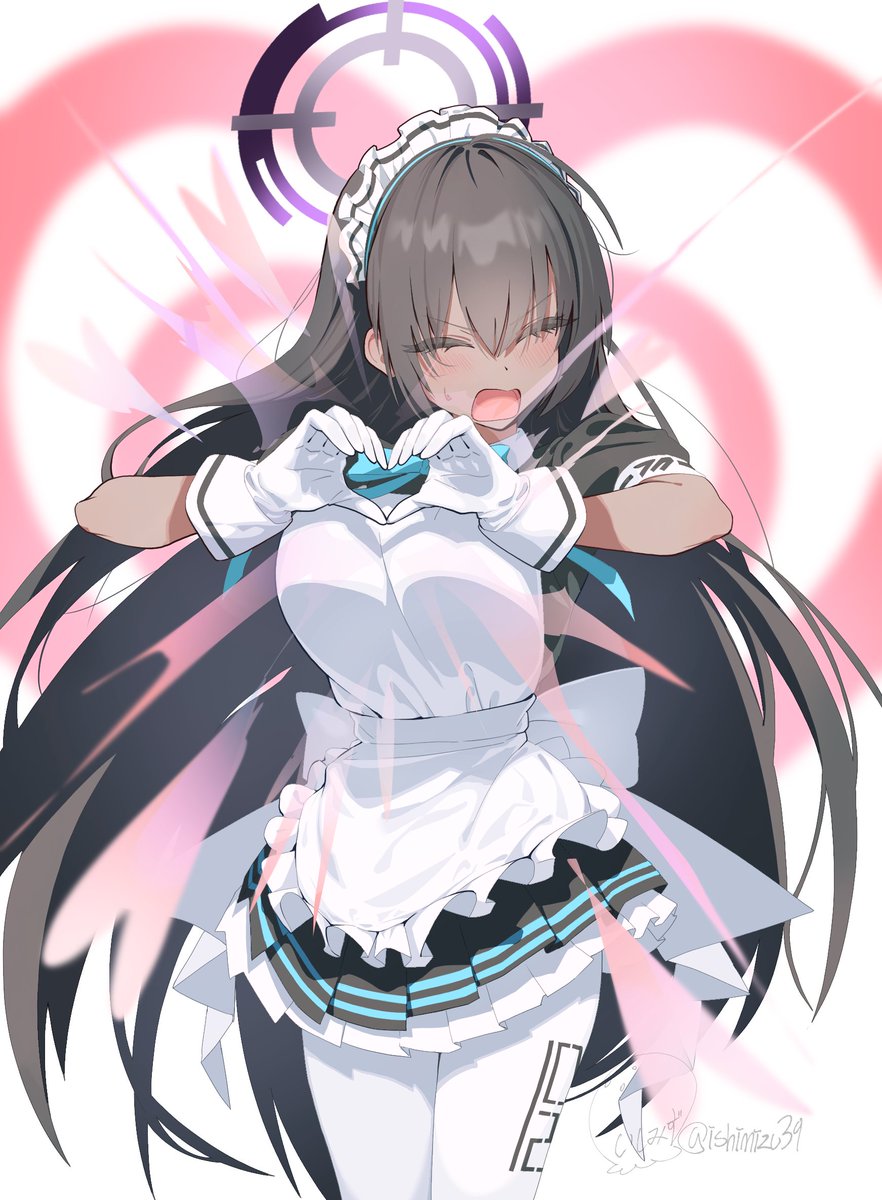 ishimizu39's tweet photo. 萌え萌えっ…  

きゅーーーーんッ！！！！！！
＃ブルアカ https://t.co/m3BScn5dPN