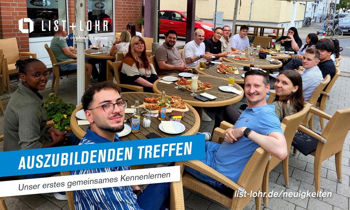 ListLohr's tweet photo. Bevor für unsere neuen Auszubildenden offiziell der erste Arbeitstag gestartet ist, stand erst einmal das Kennenlernen im Mittelpunkt.🍕🍹
Bei unserem Vorabendevent kamen die Azubis aus dem 1., 2. und 3. Ausbildungsjahr und unsere Ausbilder zusammen.
#listlohr #ausbildung #azubis https://t.co/hLHwJmfdyO