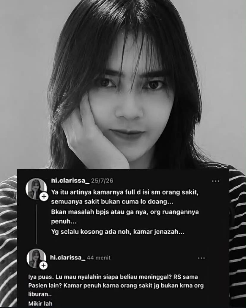 cenblubaik's tweet photo. Permintaan maaf Hilda Clarissa Theopilus, beliau bertugas di RSUD Umbu Rara Meha Waingapu.

Nakes yg satu ini sebelummya komen nyuruh pasien untuk PINDAH KE KAMAR JENAZAH dan merasa PUAS setalah pasien alm. Yurizal meninggal.

Typing mu harimau mu mbaa Hilda, semoga bisa belajar dari kejadian ini yaa 👌