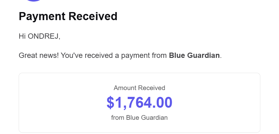 OndreeAlter's tweet photo. First payout with @GuardianFutures received. Let's add some more. 

Not sure why they decided to take $36 as a fee. https://t.co/1mz1qMu4xo