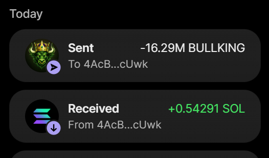BullKingXSol's tweet photo. ✅ PURCHASE OF 16.29 MILLION $BULLKING FOR 0.54291 SOL (+ 100% PRESALE BONUS)

Buy $BULLKING ON X

Send Between 0.2 SOL and 10 SOL to :
Dw8okb8BLa3LAkxRfE3hpZkkMdCQkBn7iM1i4rTRHZ2b

1 SOL = 15 Million $BULLKING
5 SOL = 30Million $BULLKING + 100% BONUS

Retweet & Drop your solana wallet for 100,000 $BULLKING