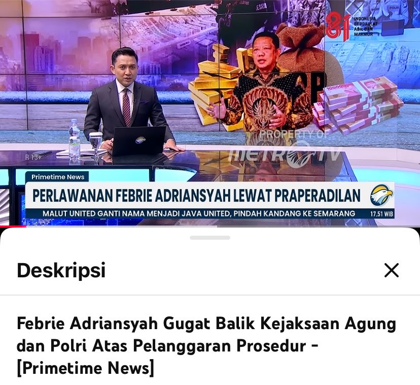 haixensen's tweet photo. Febrie Adriansyah Gugat balik kejagung dan polri terkait penahanan, penggeledahan dan penetapan tersangka.

Curiga, siapa backingan febri adriansyah ini ya? https://t.co/qwnEKC9lO5