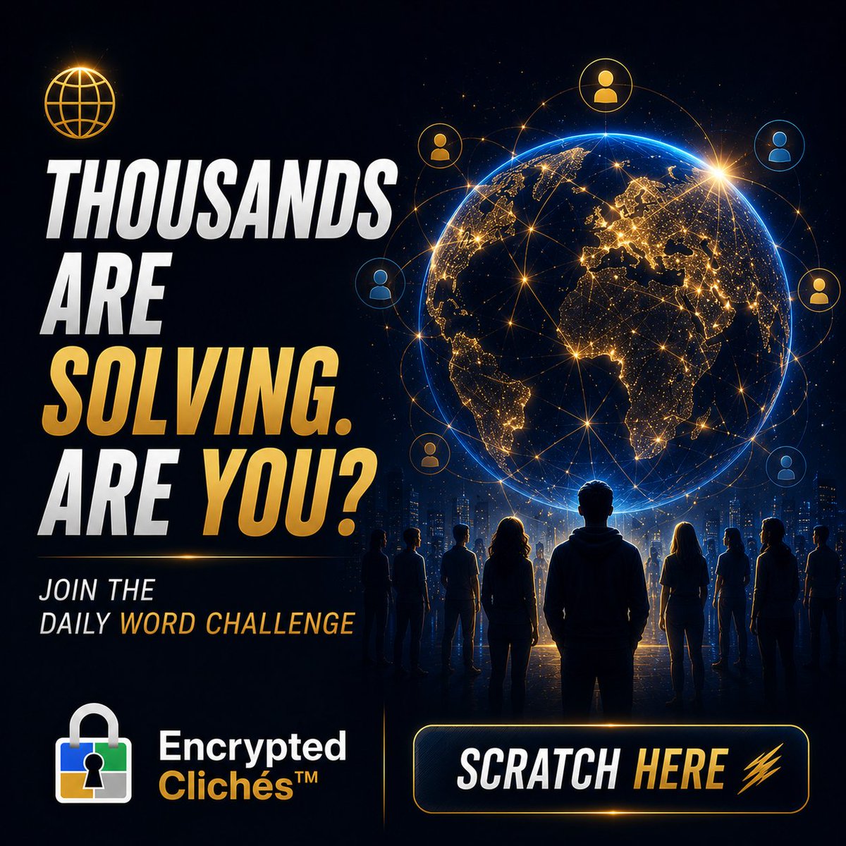 EncryptedCliche's tweet photo. Become part of a growing community of puzzle enthusiasts. Take on the daily Encrypted Cliché™, compare your skills, and celebrate every solved mystery.
The Big Reveal: https://t.co/GRYn9etb9K
#EncryptedCliches #MysteryGame #WordPuzzle #PuzzleGame #BrainChallenge #LogicGame #GuessingGame #WordPlay #PuzzleLovers #DailyPuzzle #ThinkDifferent #MobileGaming