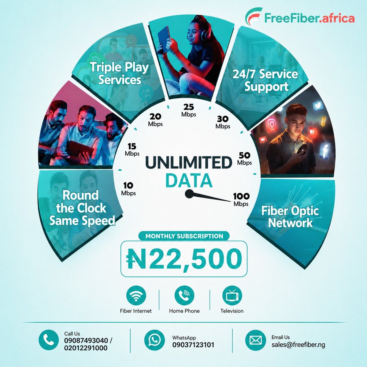 freefiberafrica's tweet photo. 🚀 Unlimited Data. Unlimited Possibilities.
Stream, work, game & stay connected with FreeFiber's fast, reliable fiber internet. ⚡
💰 From just ₦22,500/month.
📞 09087493040
🌐 #FreeFiberAfrica #UnlimitedData #FiberInternet #FastInternet #Broadband https://t.co/YzTS2zwj5E