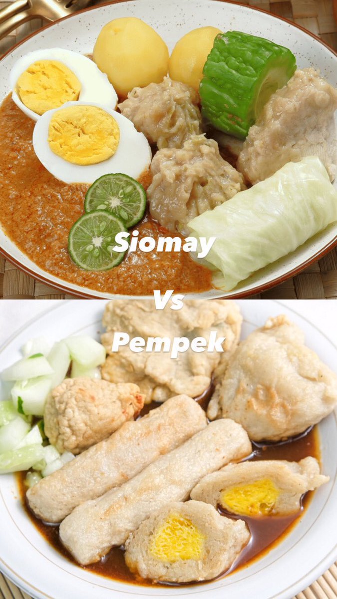 eatsimple_x's tweet photo. Jujur kalian tim siomay atau pempek? https://t.co/6htwW2GPXZ