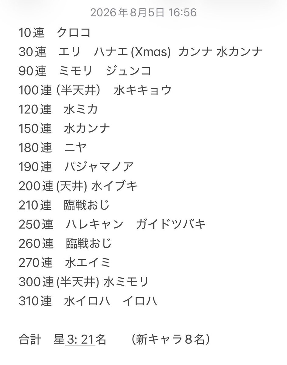 Revu0000's tweet photo. 結果発表〜〜〜！！！！

いつものハフバより星3は多くて嬉しいが、石が半分くらい消えてしまった・・・・ https://t.co/hU4BtmerK7