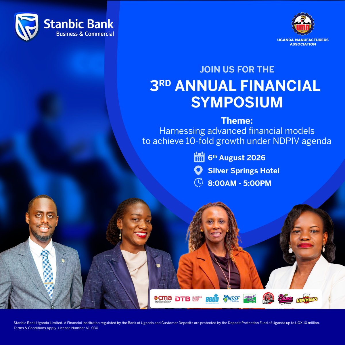 stanbicug's tweet photo. What does 10-fold growth actually look like for Ugandan manufacturers? 

We join @newsUMA at the 3rd Annual Financial Symposium under the theme: Harnessing Advanced Financial Models to Achieve 10-fold Growth under the NDPIV Agenda."

#FinancialSymposium26 | #DrivingUGGrowth https://t.co/oMTCHFysMu