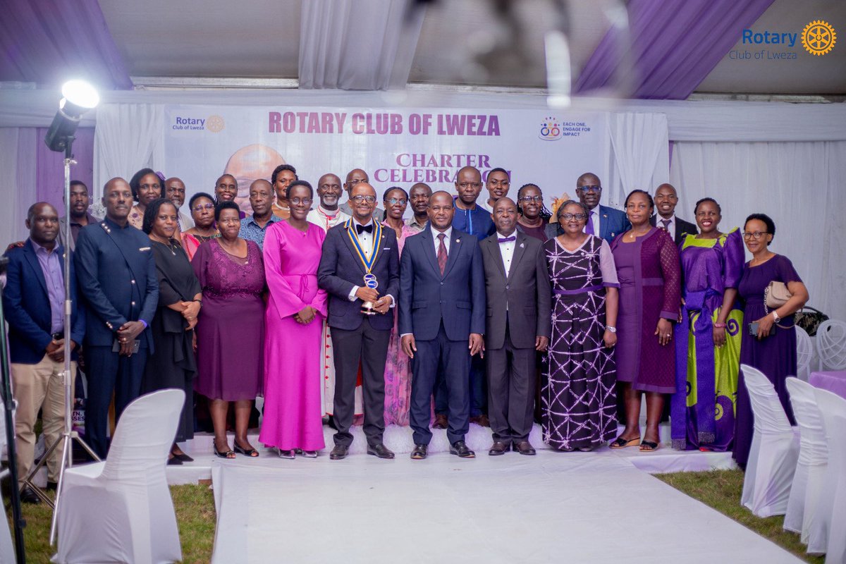 RotaryLweza's tweet photo. SNIPPET: Our Charter &amp; Installation celebrations. The start of #ServiceAboveSelf https://t.co/fycZKwZxri
