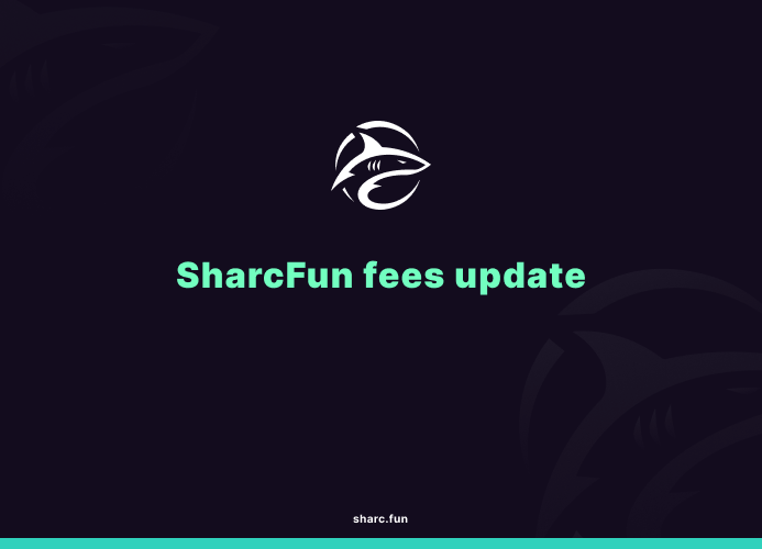 SharcFun's tweet photo. fee setup on https://t.co/QUhQ1jRc65, current numbers:

curve: 1% flat. 0.4% of every trade goes to the creator, rest is ours.

after graduation: LP is locked forever and creators keep earning uni v3 fees.
60% of the usdc side, 80% of the token side. the other 20% of token fees burns.

launch a coin, get paid on it for as long as it trades.