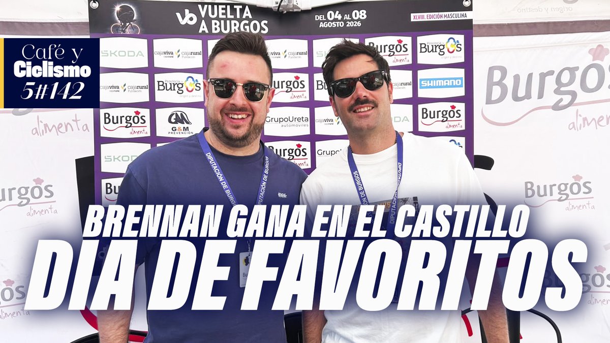 apiedepuerto's tweet photo. ¡Buenos días, pelotón! 💙 Brennan domina en el Alto del Castillo. Hoy primer final en alto de la #VueltaBurgos

Café con @AlbertRiveraR ☕️ @BurgosAlimenta 

⬇️ ENLACES ABAJO ⬇️ https://t.co/eI7OICPH4v