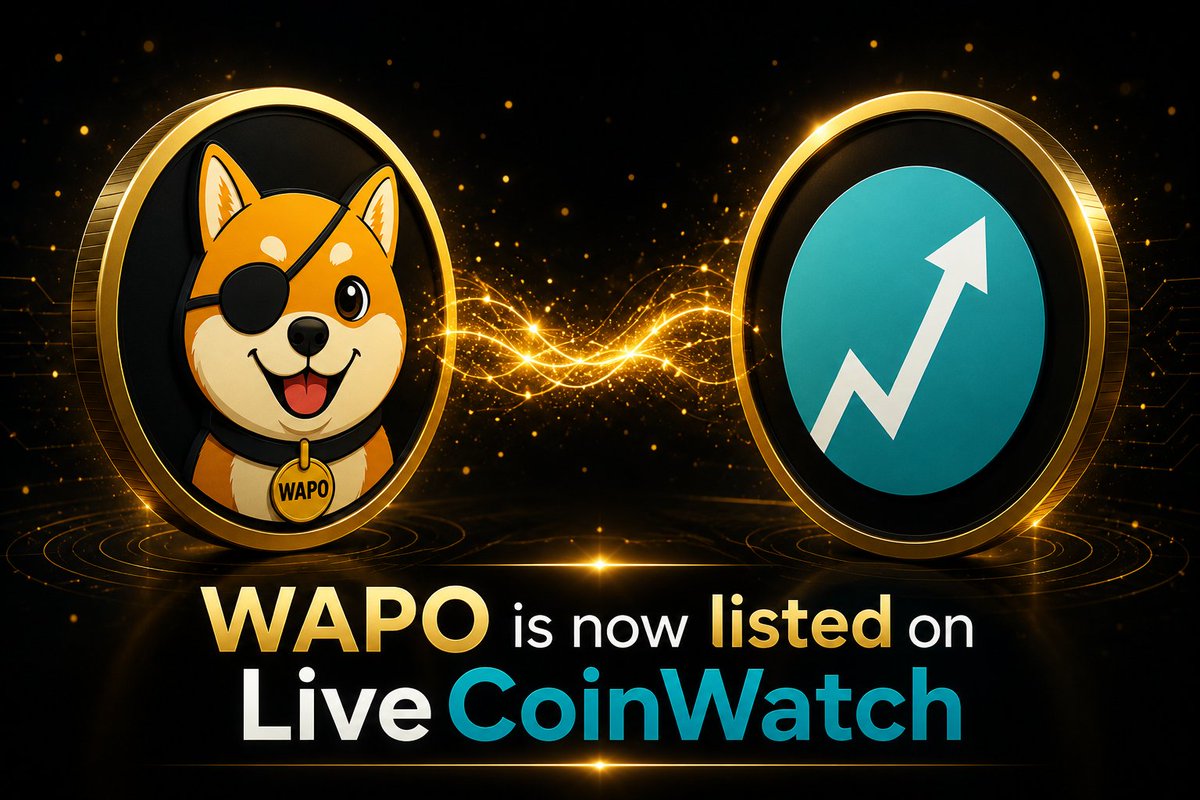 WAPO_Dogekiller's tweet photo. 🚀 Great news for the WAPO community!

$WAPO is now officially listed on LiveCoinWatch! 🎉

A huge thank you to @LiveCoinWatch for adding us to the platform.

📊 Track WAPO here:
https://t.co/r9ahN0dEsj

Let's keep building together! 💪

@WAPO_Dogekiller

#WAPO #LiveCoinWatch https://t.co/i5ZfRKwTkg