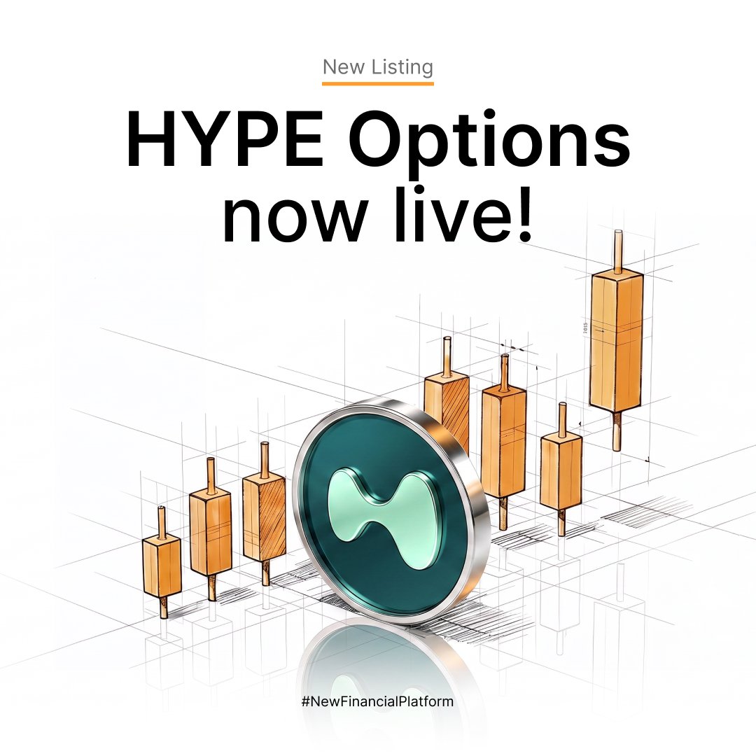 Bybit_Official's tweet photo. 💥 New Options Listing: $HYPE is now available on Bybit Options. More ways to trade. More strategies to explore. Let's go #HYPE!

Trade now: https://t.co/BTGy3BFnX5
Learn more: https://t.co/oOS9xt5m1g https://t.co/66XlciYilh