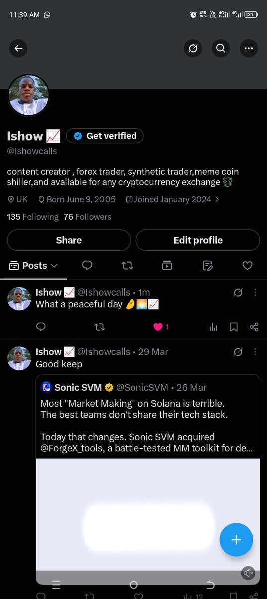 Ishowcalls's tweet photo. @mazimedian Pls follow me guys I just want to start creating content on x based on forex and others stuff pls I need y'all help to follow me I will surely follow back , if I don't follow back block and unfollow me 🤌✌️

https://t.co/QZLAyaYRtb https://t.co/zRGYxvXwa6