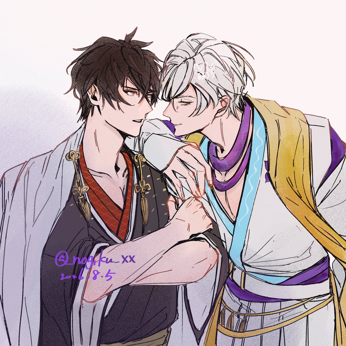 _nogiku_xx's tweet photo. #イケ戦FA 
信長さまと光秀さん https://t.co/QfetLJxxw7