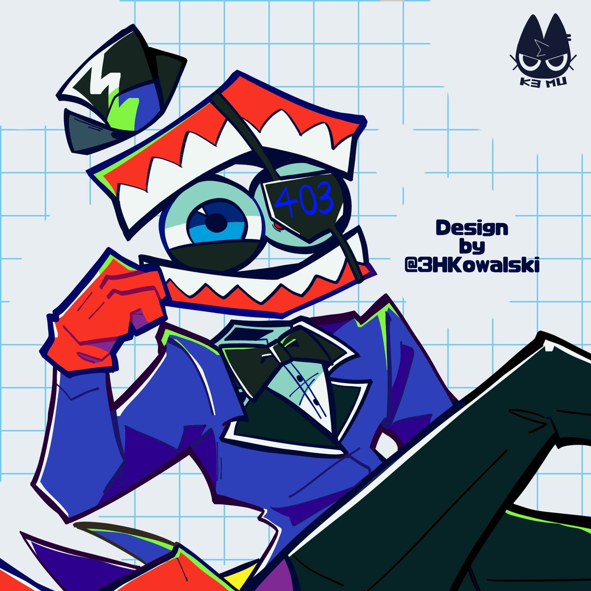 K3MU96's tweet photo. I love his design! 
Design by @/3HKowalski 

#TADC #theamazingdidgitalcircus #Caine ? https://t.co/BN4YvKaMng