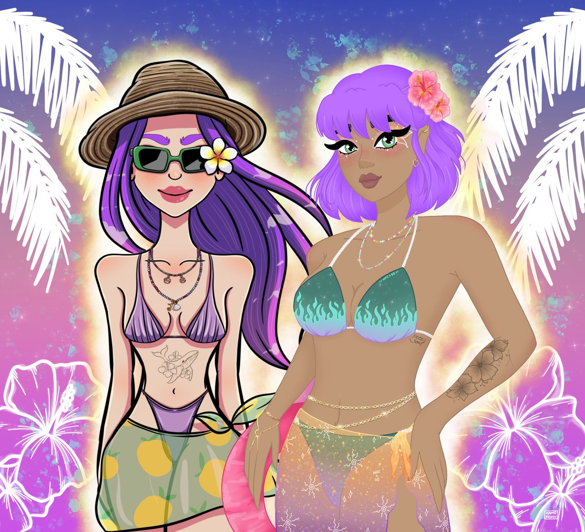 womenfromcosmos's tweet photo. GM to the beach lovers! ✨🌞💜

Hope you all are surviving the heatwaves, fam!
We may need to visit the beach soon, following these babes example, right? 

✨ Collab with @thegleamsquad ✨ https://t.co/IHzmzpu3rk
