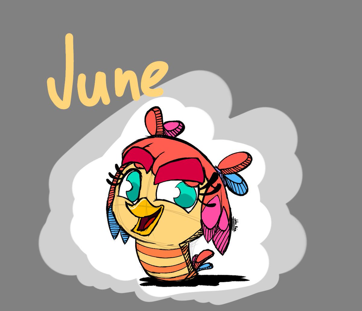 rementizo_john's tweet photo. What I think classic June would look like

Let me know if I should do her siblings as well

#TheAngryBirdsMovie3 #angrybirds #Rovio #AngryBirdsFanart #concept #sketches https://t.co/zecmx4kCPW