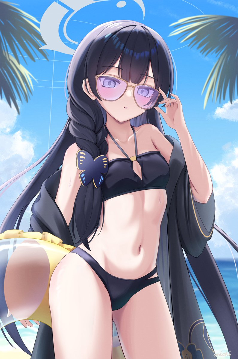 arichi_e's tweet photo. 海辺に映る妾はどうかの……？ https://t.co/upOll4JgbS