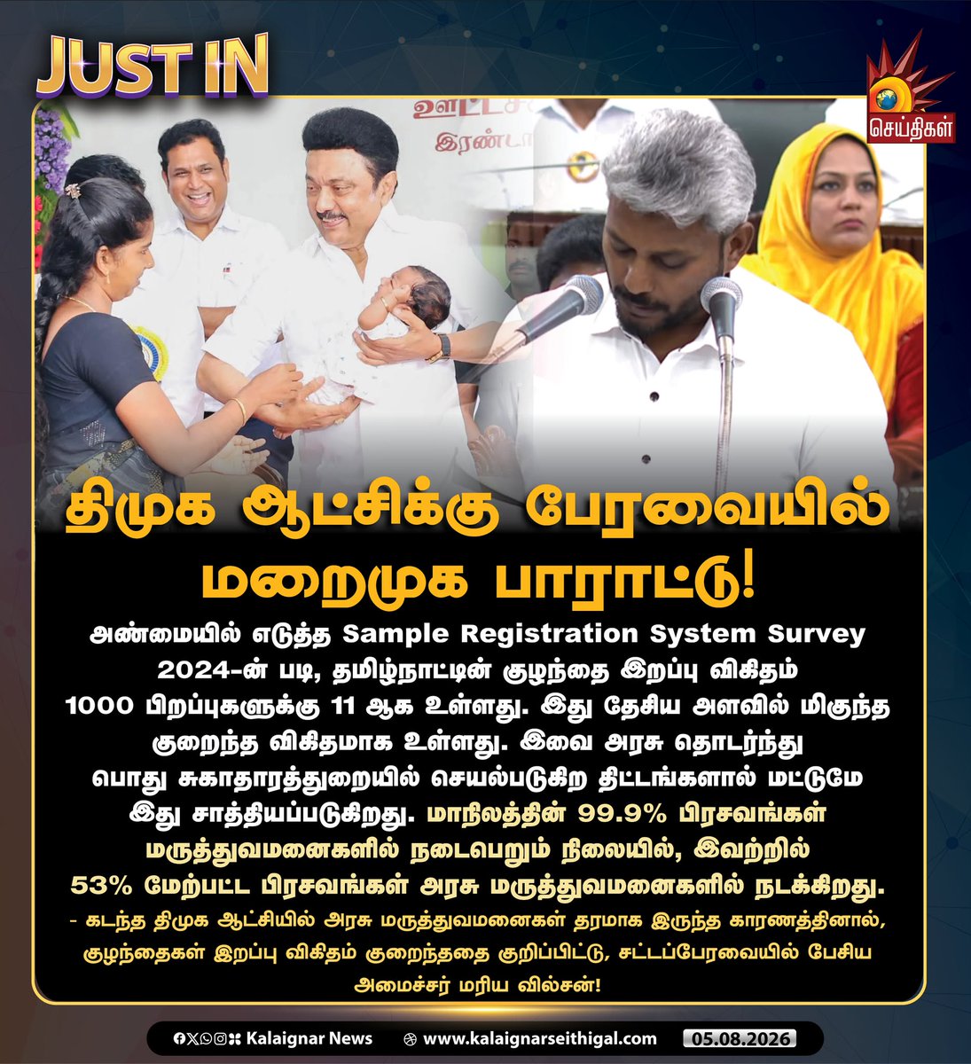 Kalaignarnews's tweet photo. திமுக ஆட்சிக்கு பேரவையில் மறைமுக பாராட்டு!
#TNBudget2026 #TNBudget #DravidianModel #StickerModel #TNAssembly #MarieWilson #TVKVijayFails #KalaignarSeithigal https://t.co/YOJAnM1EP2