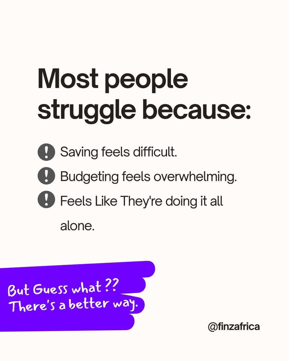 finzafrica's tweet photo. Financial goals are easier to achieve together. With the FinZ App, you can save with friends, family, or your community, track progress, stay accountable, and reach your shared goals—all in one place. Because when we save together, we grow together.💜
#FinZ #CommunitySavings #FinTech #PersonalFinance #SaveTogetherGrowTogether