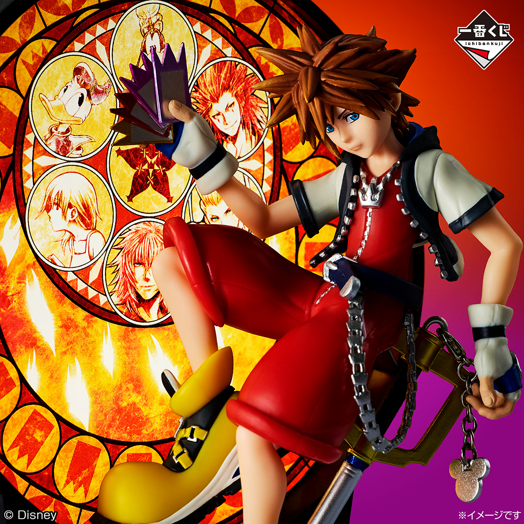 ichibanKUJI's tweet photo. ╋━━
#一番くじ KINGDOM HEARTS 
-25th Anniversary-
お近くのお店をチェック🗝
　　　　　　　　　　　　━━╋
https://t.co/hgXniNIb9N
╋━━
#ソラ と #リク の美麗イラストが立体化✨
王様、ドナルドダック、グーフィーのデスクトップフィギュアもお見逃しなく♪

🗝8/15(土)より発売予定
https://t.co/YkoaT52kB0
最新画像も公開👀‼

#KH