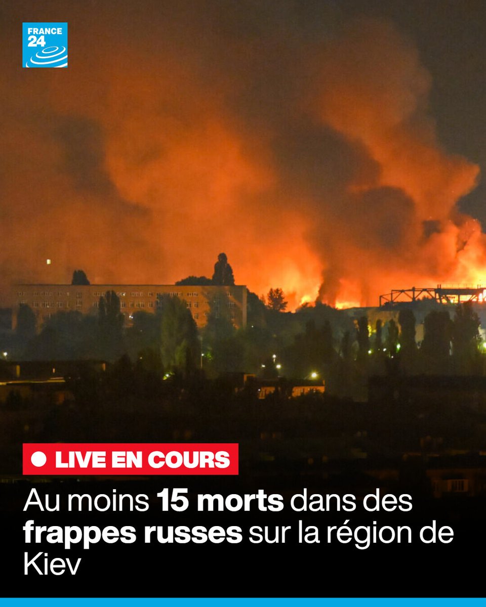 France24_fr's tweet photo. 🇺🇦 C'est l'une des attaques les plus meurtrières contre la capitale ukrainienne cette année ➡️ https://t.co/oyLyFhXaZV https://t.co/G8JRPd4iOW