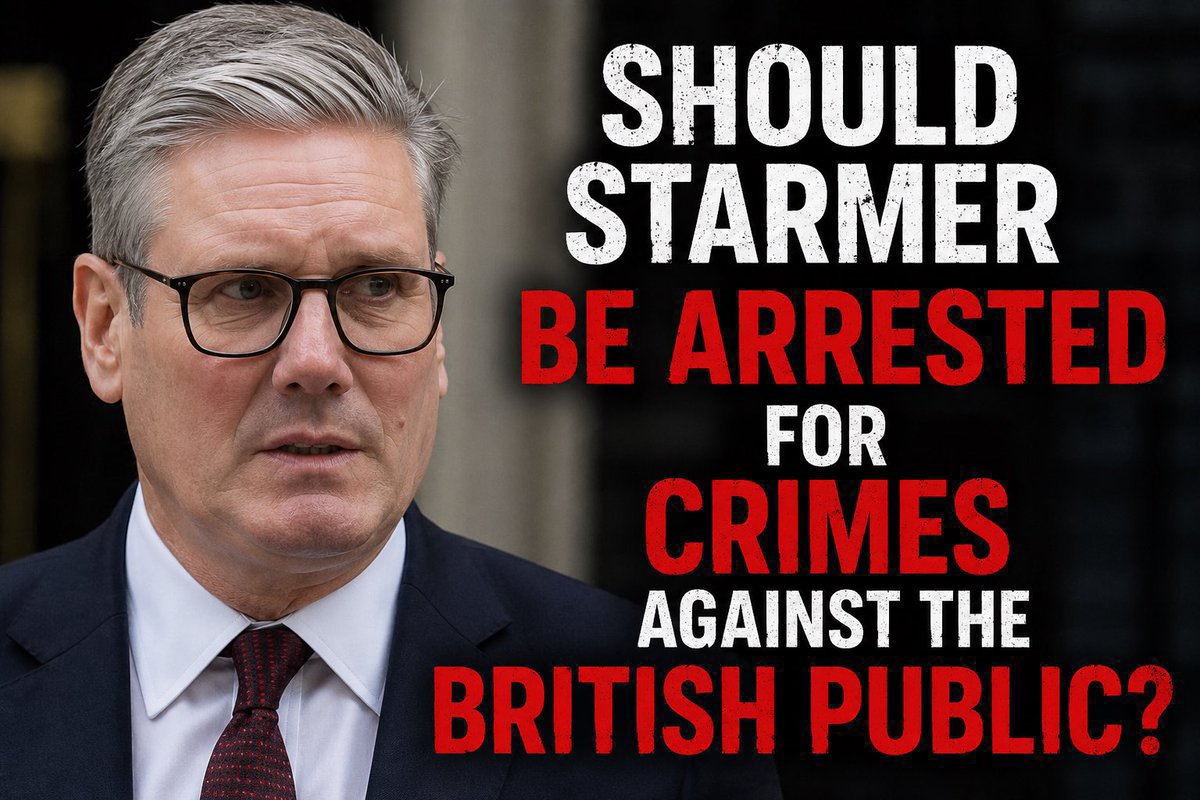 EricTrumpr63's tweet photo. Should Starmer be arrested for crimes against the British public?

Yes or No? https://t.co/jhHQ2Ez0E0