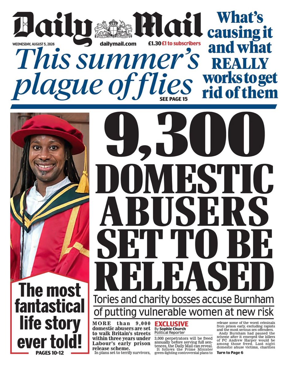 NJ_Timothy's tweet photo. Labour refuse to say how many domestic abusers they are letting out of prison early. 

So we crunched the numbers ourselves.

It adds up to over 9,300 abusers back on the streets by 2029.

As the Domestic Abuse Commissioner said, this is putting victims lives at risk. https://t.co/drrYiNPHOh