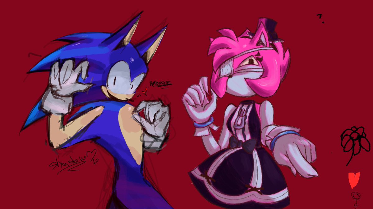 sahar_tsu's tweet photo. collab with @mioxxxxz 

#rewritesonic #malwareamy #rewritesonamy #sonicexe https://t.co/G4BwyodKMW