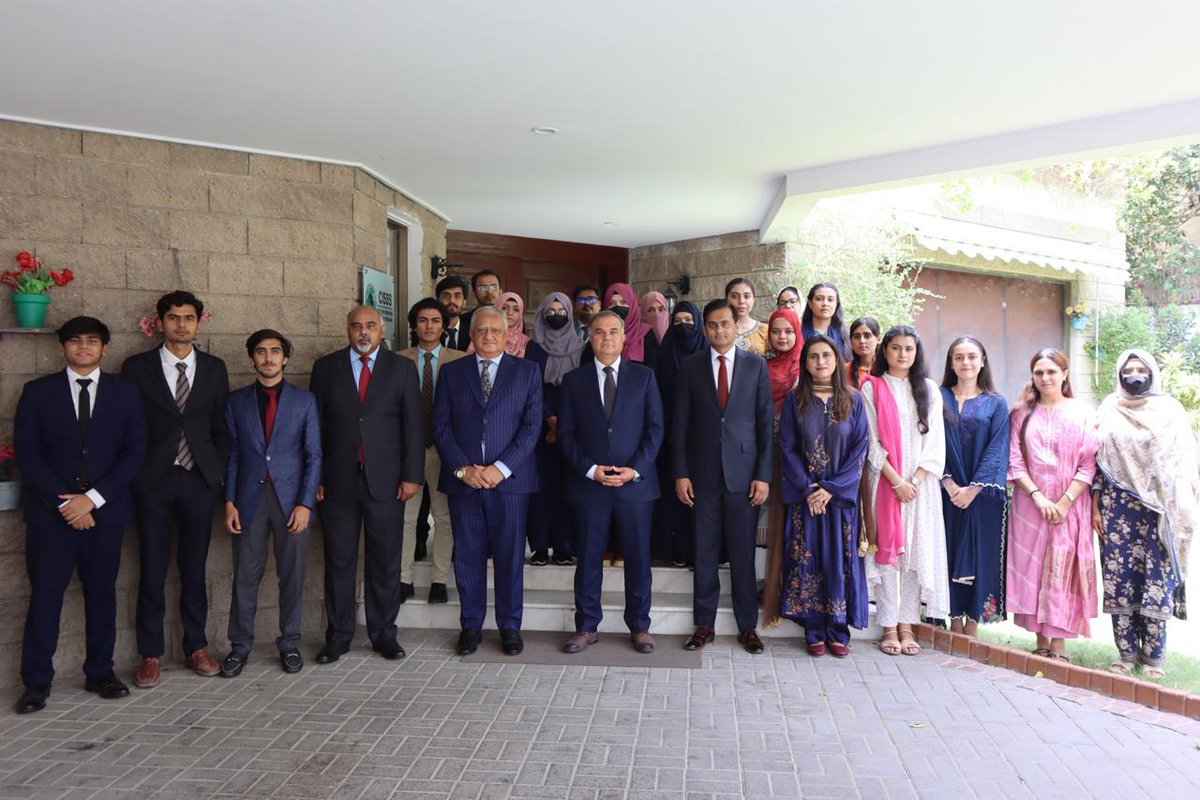 CISSS_Karachi's tweet photo. Glimpses of Address by Maj Gen Syed Shahab Shahid, Hilal-e-Imtiaz (Military), (Retd), Director General Arms Control and Disarmament Affairs (ACDA) Directorate, Strategic Plans Division (SPD), to Interns of 6th CISSS Internship Program, at CISSS Karachi https://t.co/Jjr7nWwROe