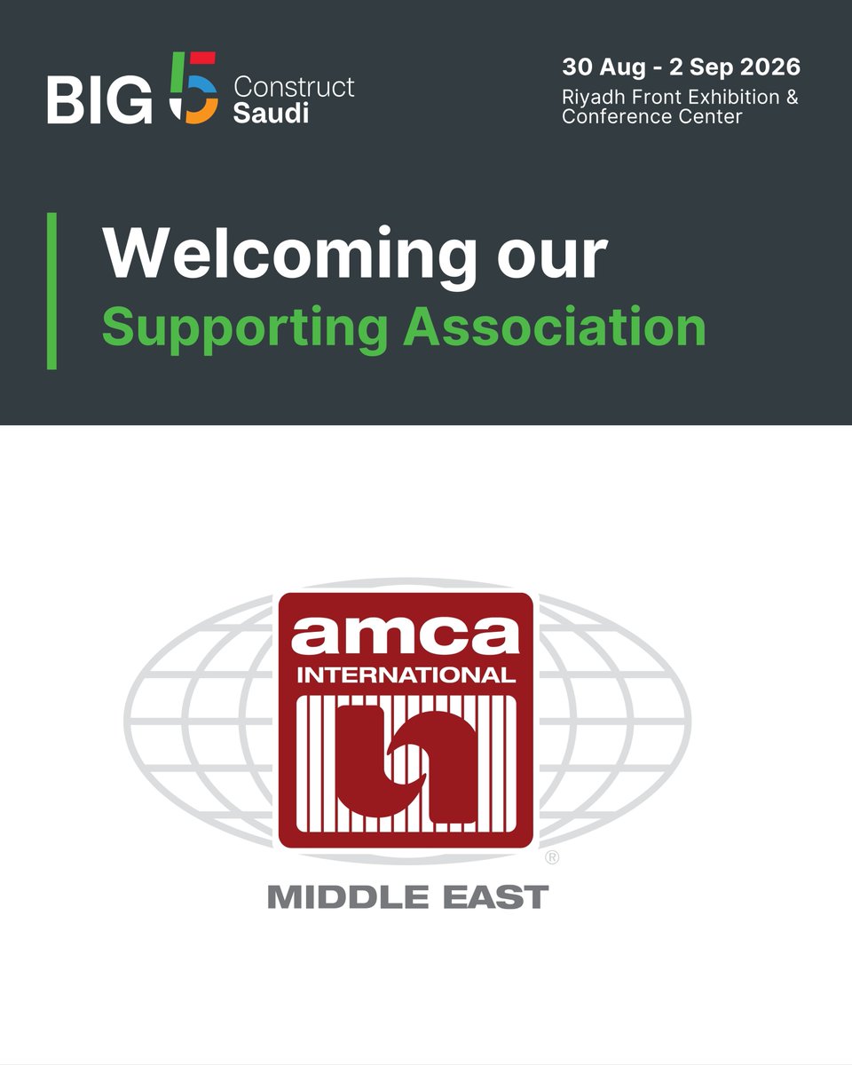 thebig5saudi's tweet photo. @AMCAIntl joins Big 5 Construct Saudi as a Supporting Association.

AMCA is a nonprofit association of manufacturers of fans, dampers, louvres and other air system components, known for its certified ratings programmes for air movement and control equipment.

Register now to visit:
https://t.co/ERc6hVc4R0

📅 30 Aug – 2 Sep 2026
📍 Riyadh Front Exhibition & Conference Center

#Big5Saudi #HVACR #KSAConstruction