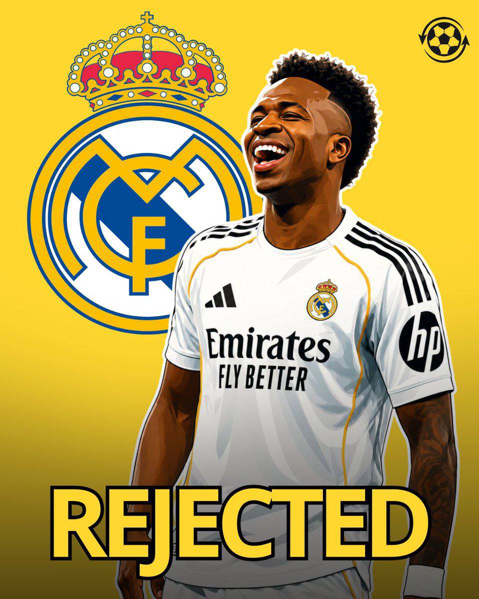 zaharadeen45's tweet photo. 🚨 Vinícius Jr has rejected a new contract offer from Real Madrid. ❌

The Brazilian has turned down a deal running until 2031 worth €22m per year. 😳

A new meeting will take place today, with Real Madrid set to make another attempt to convince him to renew. 👀

(Source: El Larguero)