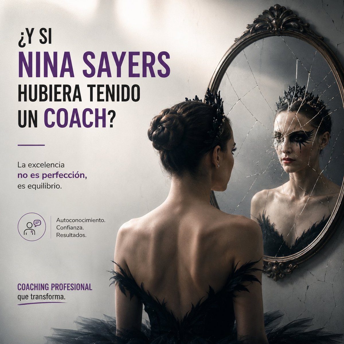 ASESCOcoaching's tweet photo. ¿Y si Nina Sayers hubiera tenido un coach?
En Black Swan el perfeccionismo la destruye. La línea entre excelencia y exigencia desmedida es muy fina
El coaching no es buscar un ideal inalcanzable, es tomar conciencia, gestionar la autoexigencia y crecer de forma sostenible #Asesco https://t.co/QuCENnFJax