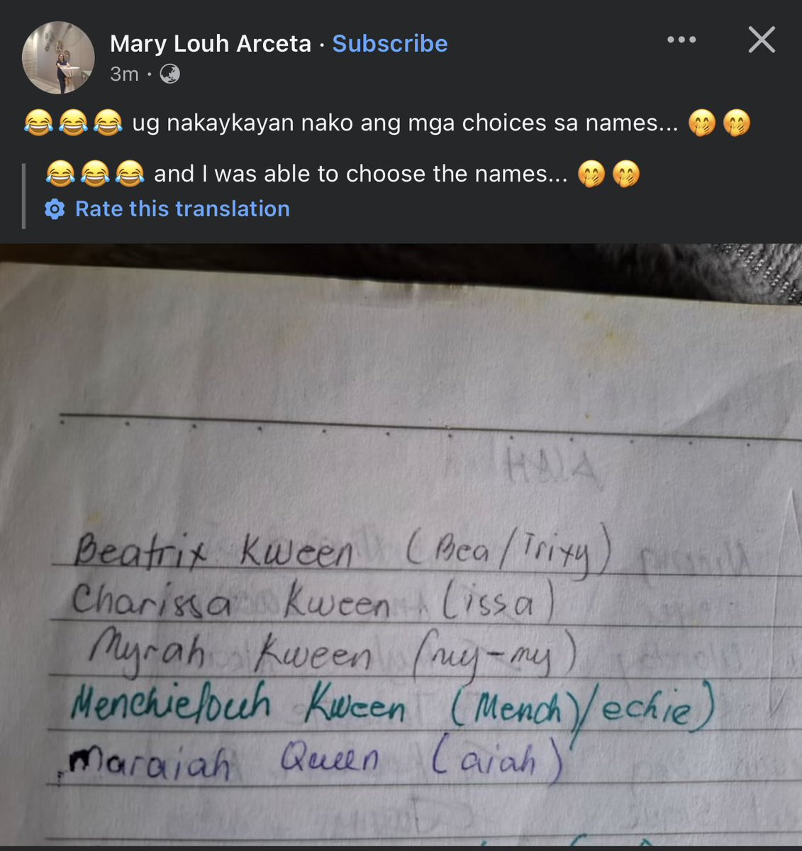 bpiyaaaa's tweet photo. jusq buti na lang queen ang nagwagi na spelling 😭 https://t.co/tin7w8UvBJ
