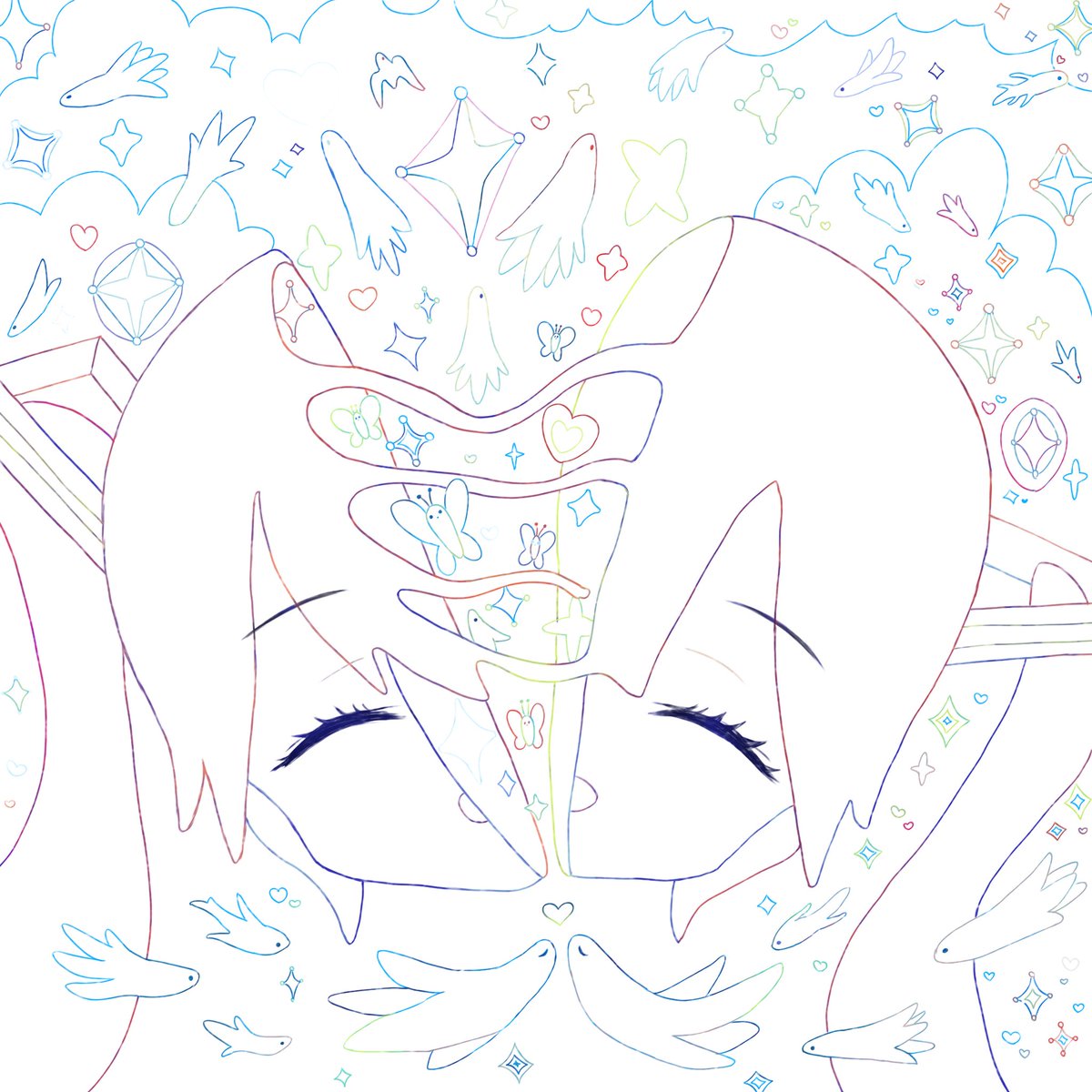 a5_aaaaa_draw's tweet photo. きくおミク7のファンアート描きました
ほぼ模写になっちゃったけど頑張って完成させました! https://t.co/fUP7gH2knY