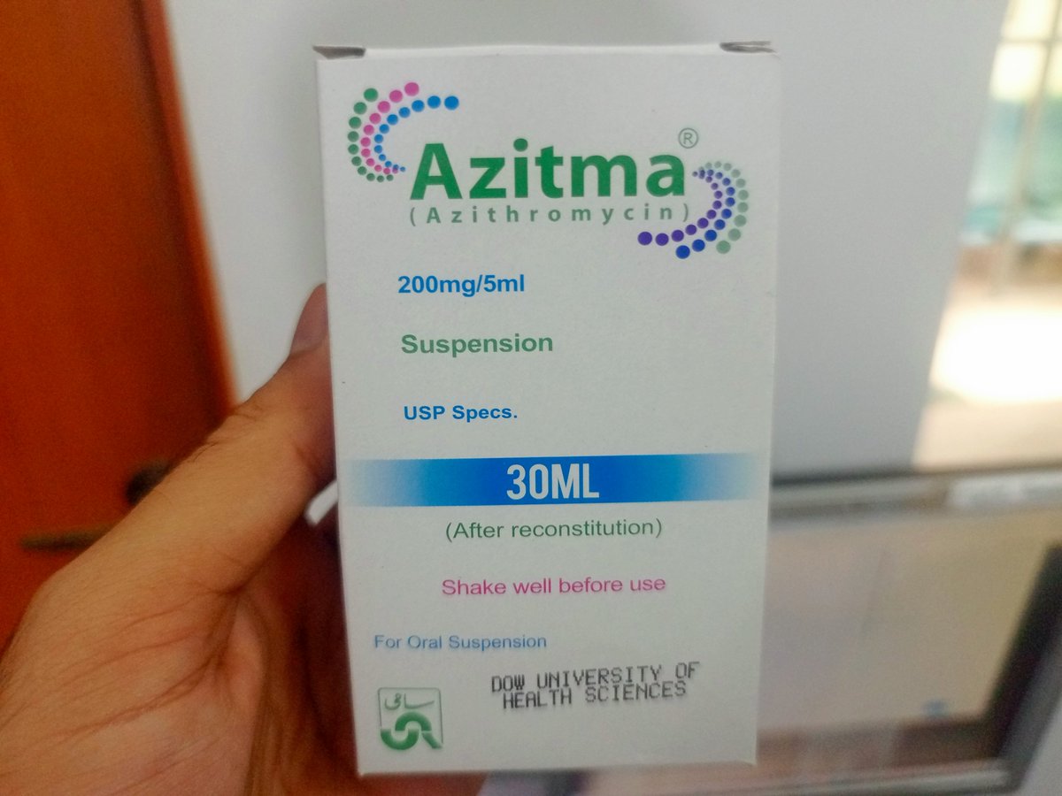 MoarSahitoPTI's tweet photo. Why is Azithromycin suspension preferred over many other antibiotics in pediatric patients? 🤔 https://t.co/gatIv55ilx