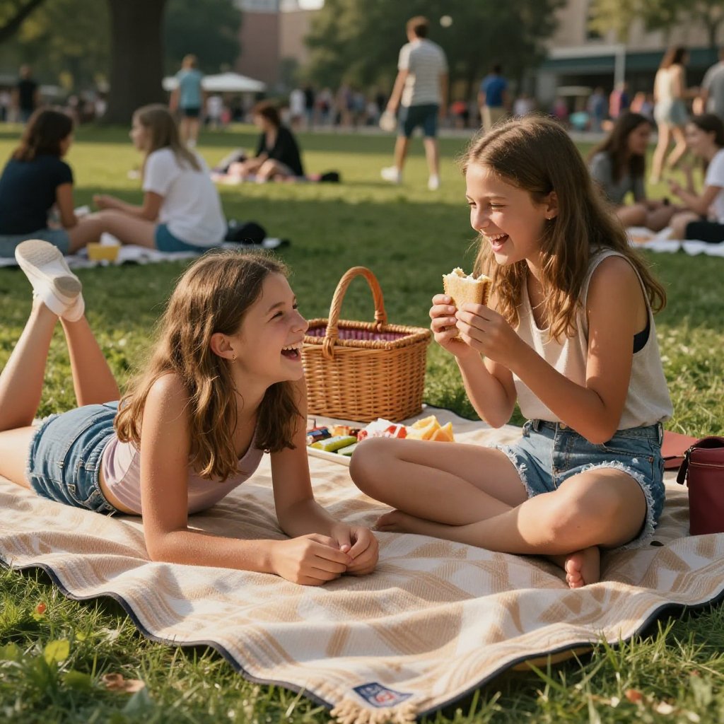 let_her_shine's tweet photo. Friendship, sunshine, and nowhere else to be. This is the joyful, effortless recharge she deserves. #RechargeWednesday #LetHerShine #ShineBright #ParkPicnic #WeekendVibes #AIArt https://t.co/8jZbbgb7Fw