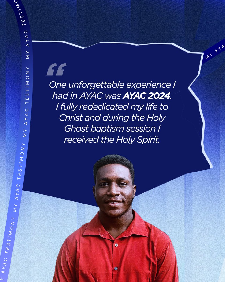 Yaf_Lagos's tweet photo. Previous AYAC have been full of amazing testimonies in the personal lives and affairs of participants, AYAC 2026 will also answer to its name in your life!

Register for AYAC 2026 and share your testimony in the comments. #ayac2026 #wcflagos #yaflagos https://t.co/boPbdeHUZi