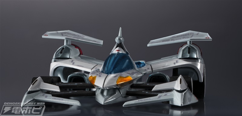 hobby_magazine's tweet photo. 『新世紀GPXサイバーフォーミュラ』新作ショートアニメのティザーカットに登場したマシンをメガハウスが商品化

https://t.co/UAahJ2PyBS

サイバーフォーミュラコレクション -Heritage Edition- DX 新世紀GPXサイバーフォーミュラ ゼニスアスラーダ AKF-S0/G ロールアウトセット

#サイバーフォーミ��ラ
