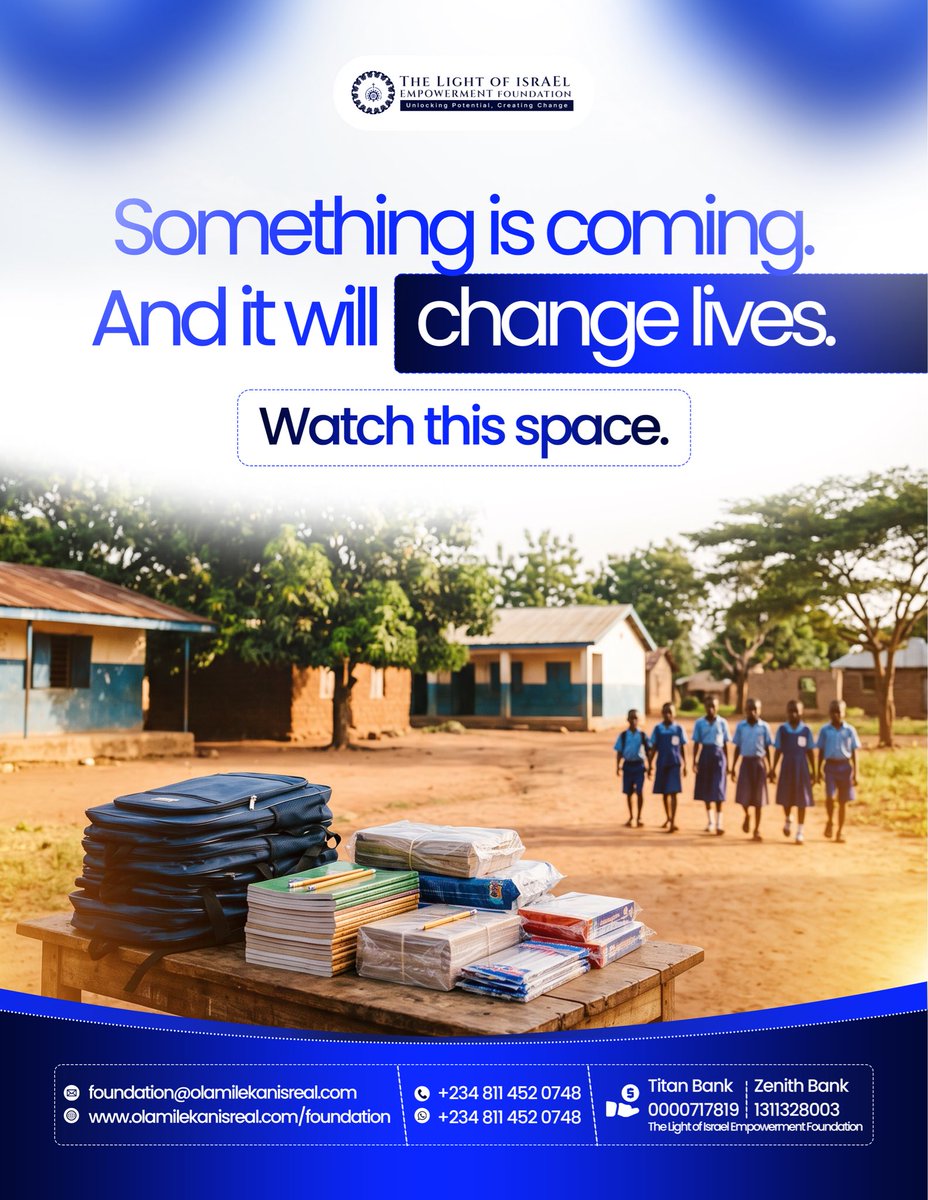 Tloifoundation's tweet photo. Bags. Books. Pencils. 👀💙

For a child who has never had them, this is everything.

Something is coming. Follow us so you don’t miss it.

#backtoschool #everychildmatters #educationchangeslives #school https://t.co/AjbWXMzoeL