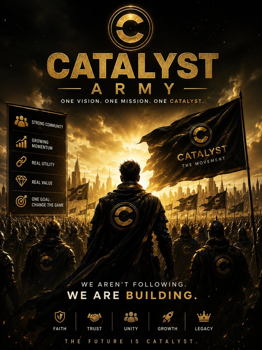 catalystcoin_'s tweet photo. Narratives are shifting 

2021: Memes
2022: PFPs
2023: AI tokens
2024: Memes (again)
2025: Real World Assets 🌍
2026: Catalyst.

This is where value leaves speculation and meets utility.

$CLYST was positioned for this shift from day one —
bridging on-chain capital into Agro-investments, Real Estate, and Automobiles.

Not hype. Infrastructure. Movement.

Early is still early. 👀

The Army is Rising

#CLYST #RWA #BSC #100x