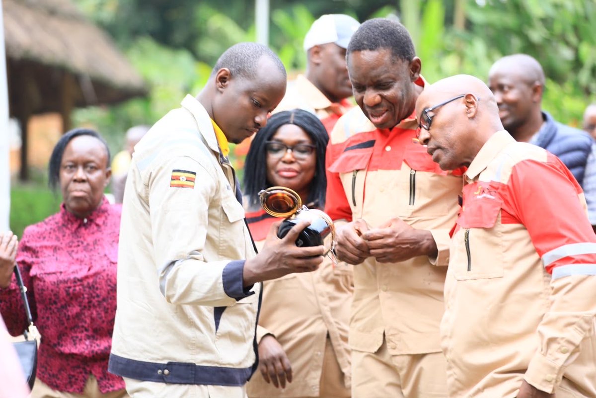 JudiciaryUG's tweet photo. Day III: The third day of the Albertine Graben oil and gas field excursion commenced with a morning briefing at Kabalega Resort in Hoima. Participants were taken through the day’s programme, expected outcomes, and safety guidelines ahead of the field visits.

The day’s itinerary includes visits to Kabalega International Airport to appreciate the strategic infrastructure supporting Uganda’s oil and gas industry, followed by the Escarpment Viewpoint, which offers a panoramic view of the major oil and gas facilities within the Albertine Graben.

Participants will then proceed to Well Pad 2 to observe drilling operations and gain a deeper understanding of oil extraction processes before visiting the Central Processing Facility (CPF), where crude oil is processed prior to transportation. At Well Pad 1, they will learn about production operations, including metering systems and crude oil handling processes.

The excursion also includes visits to Buhuuka Market, a community demonstration garden, and a gravity water scheme to assess the socio-economic benefits and community development initiatives resulting from oil and gas activities in the region.

The day’s programme will conclude with a tour of the Luwero Industries Waste Management Facility, where participants will gain insights into waste management systems and environmental sustainability practices within Uganda’s petroleum sector