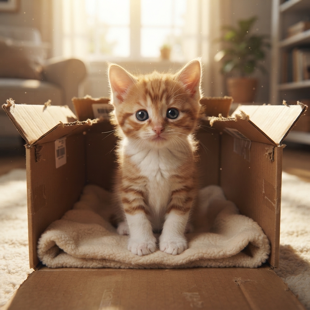 bozugallery's tweet photo. 📦「本日、しあわせが届きました」
#子猫 #今日のにゃんこ #癒し https://t.co/OA5xvUeaFw