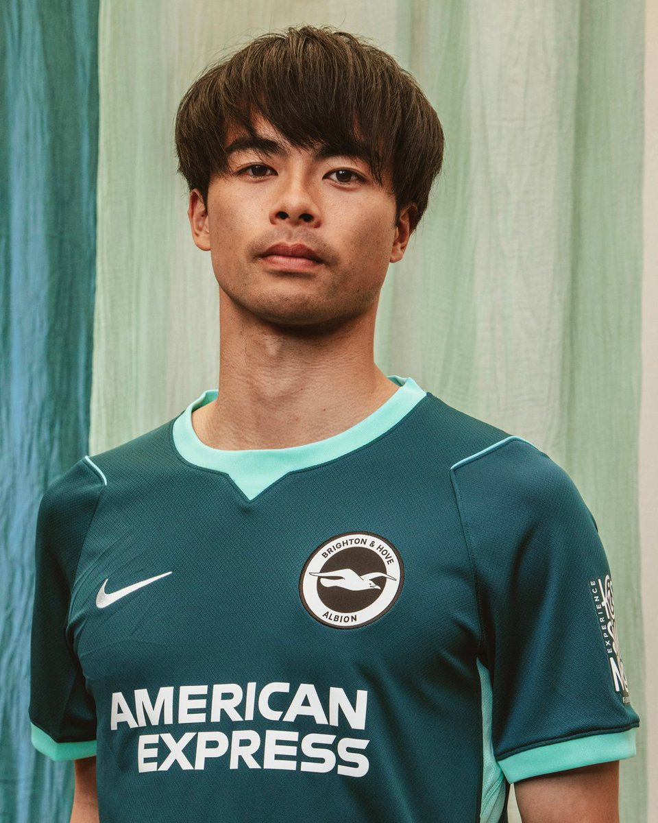 OfficialBHAFC's tweet photo. King Kaoru in our 26/27 @NikeFootball third kit! 🇯🇵💫